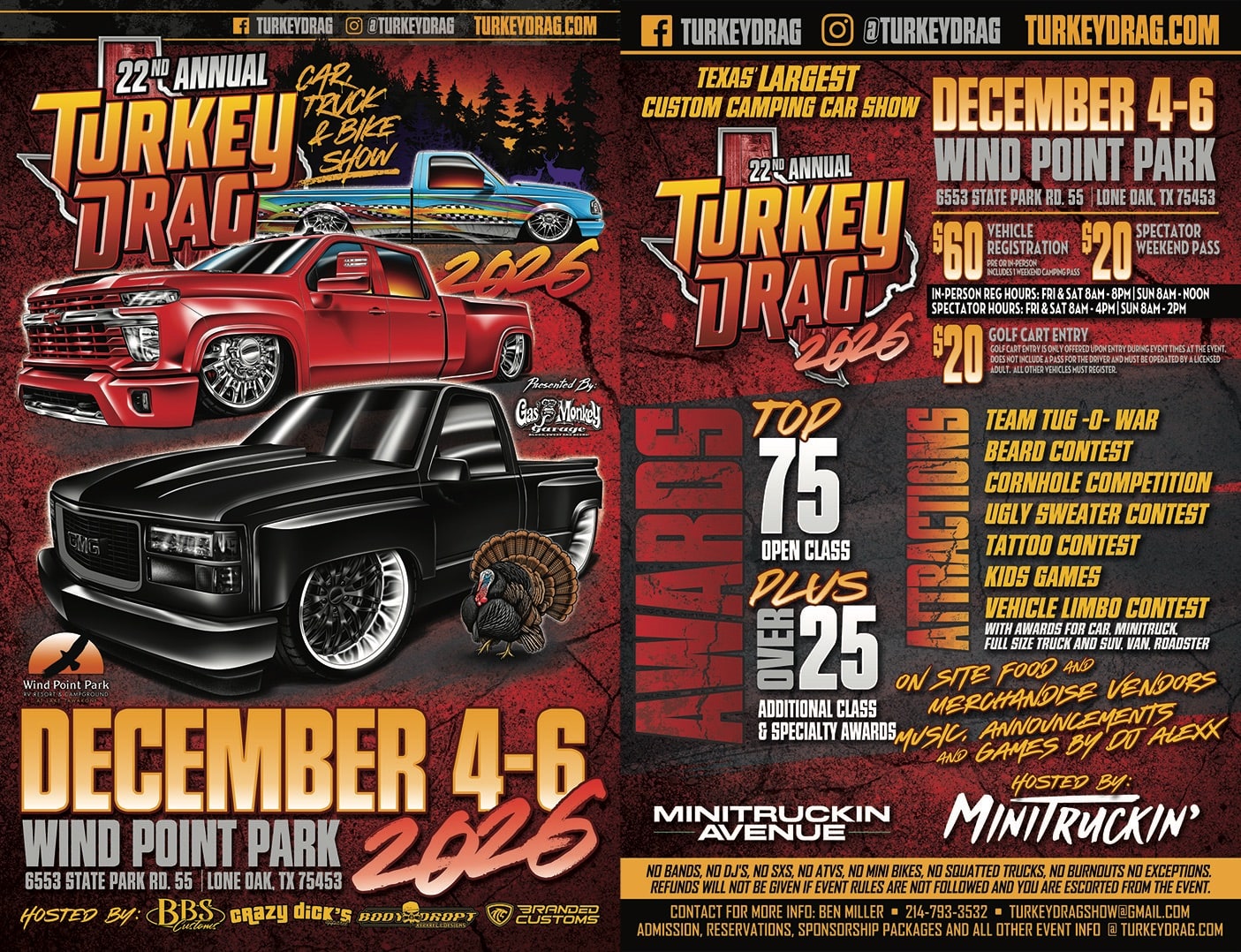Turkey Drag 2026 22nd Annual Car, Truck and Bike Show