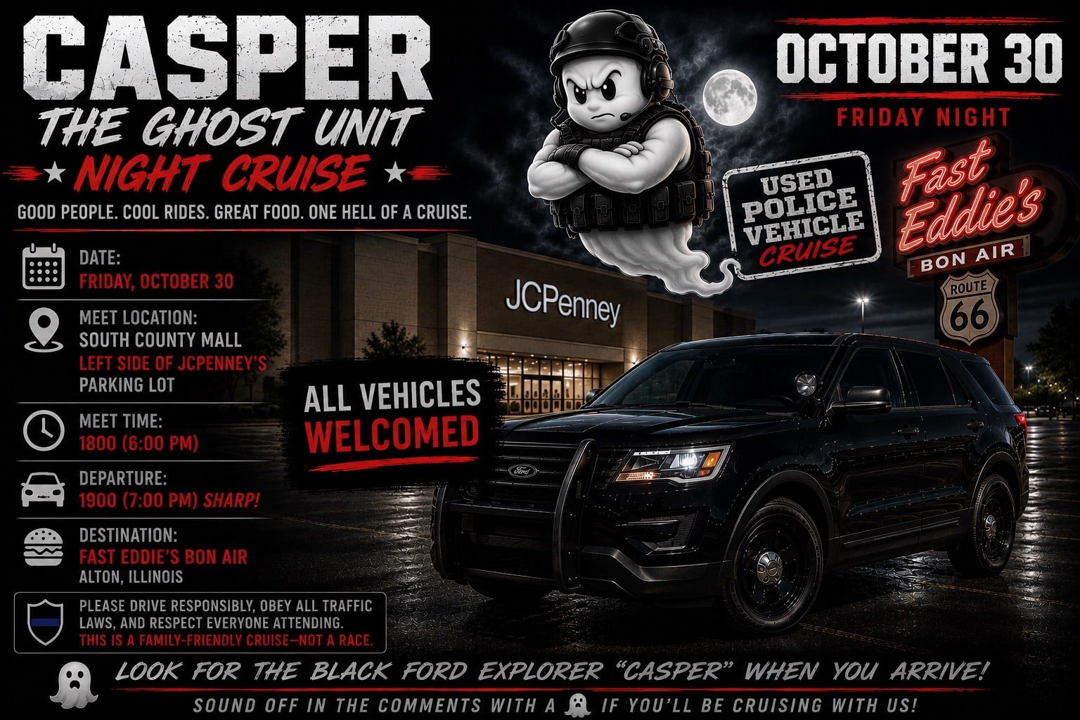 Casper the Ghost Unit Night Cruise