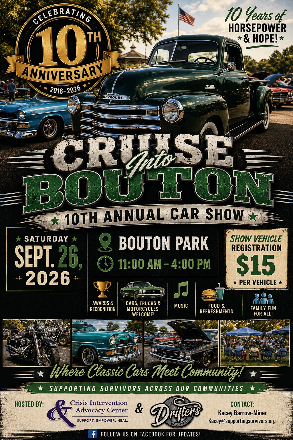 Cruise Into Bouton 10th Annual Car Show & Live Auction