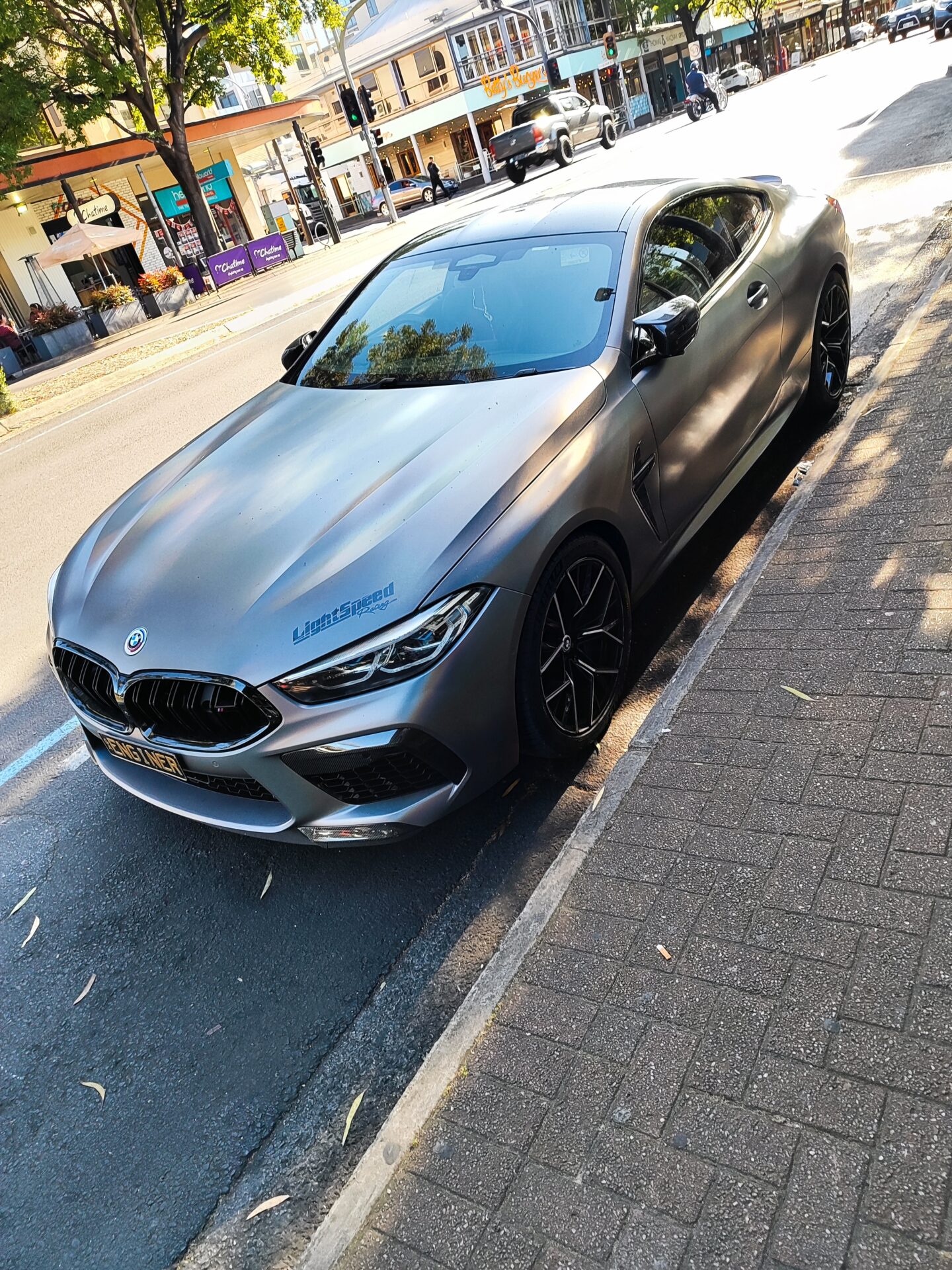 You need to look close but the wrap on this BMW 8 Series is wild.