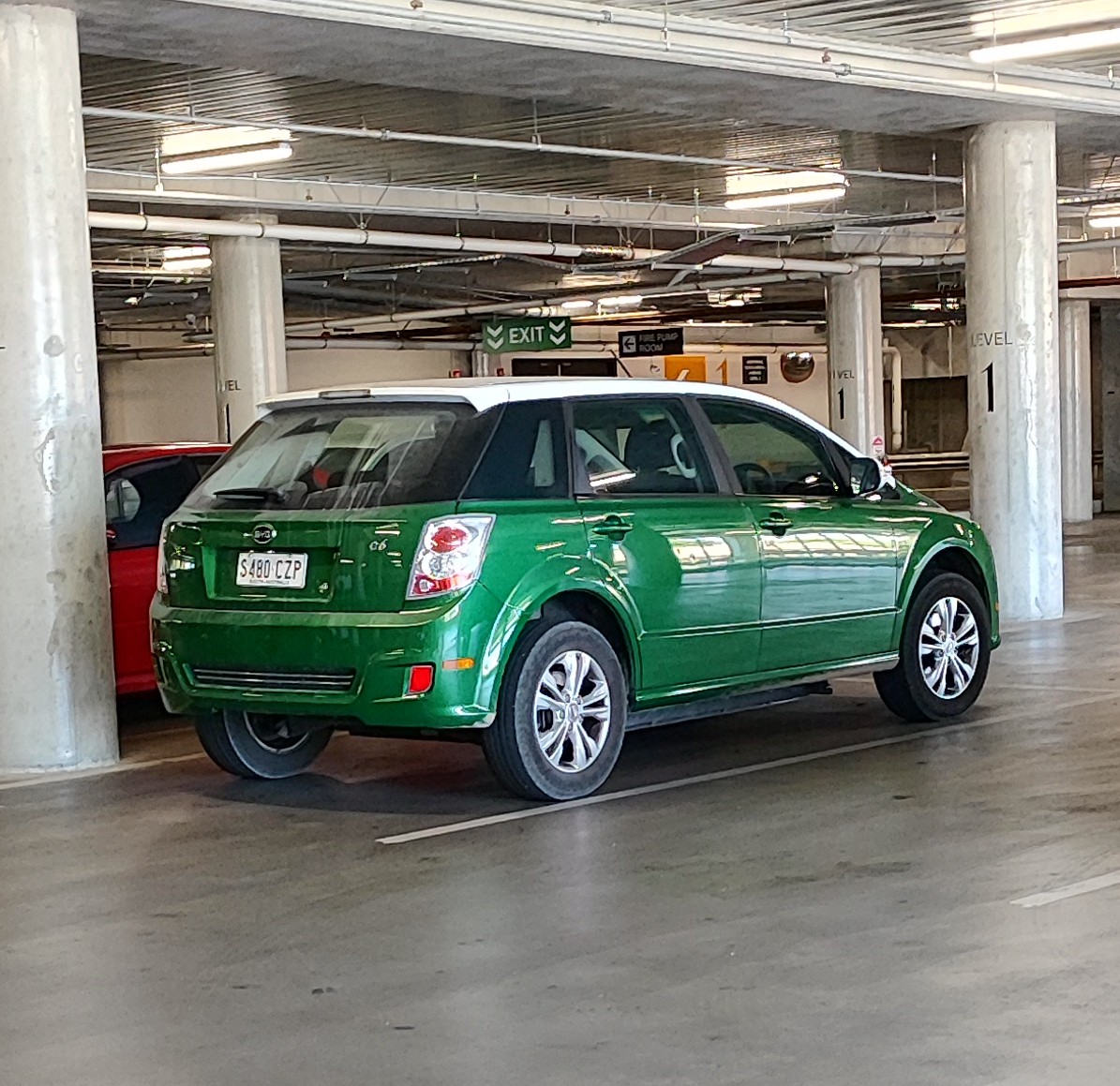 Just went to Coles a saw this BYD e6 never seen one before. Ugly AF