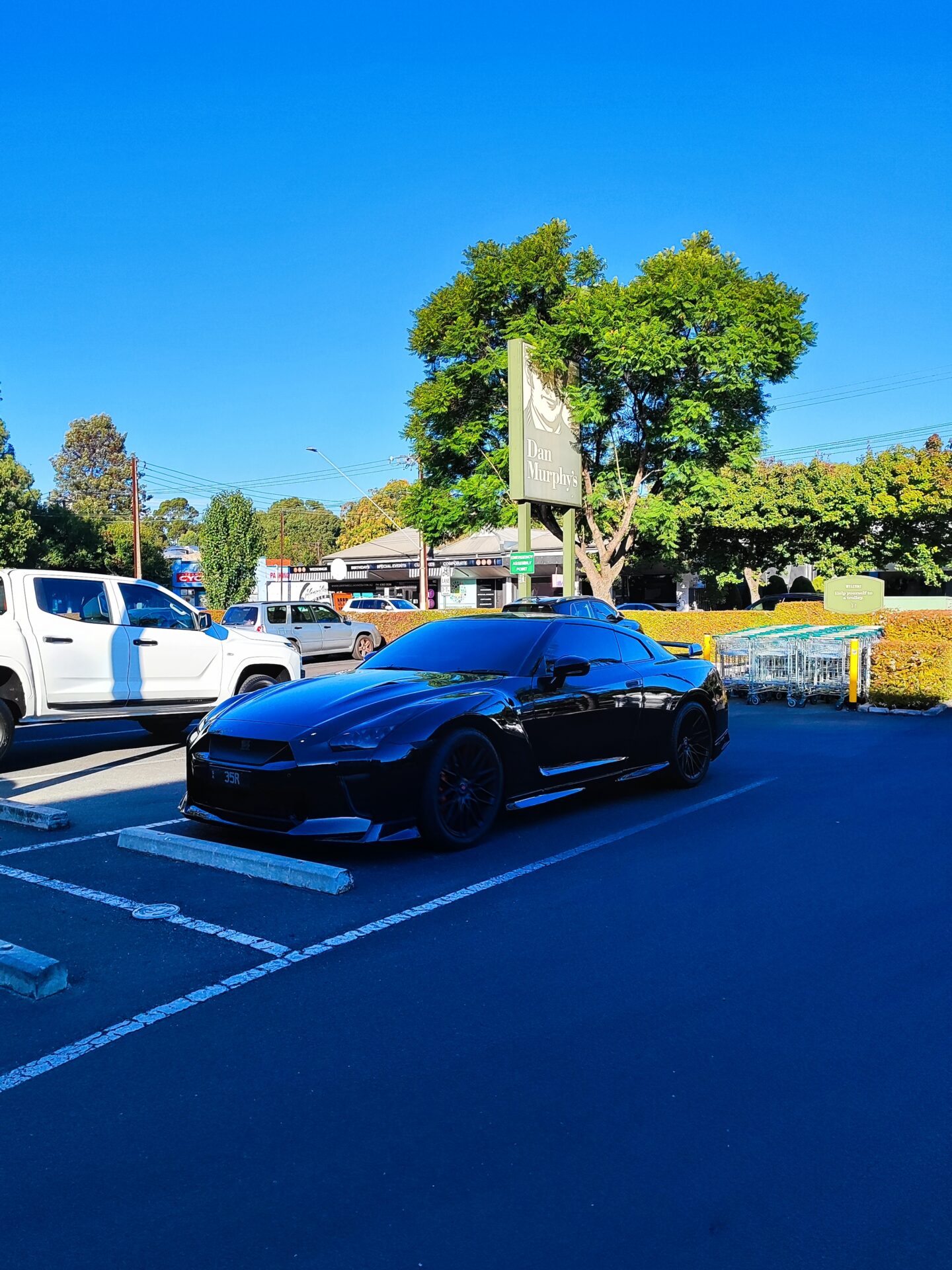 Sexy blacked out @Nissan GT-R R35#nissangtrr35