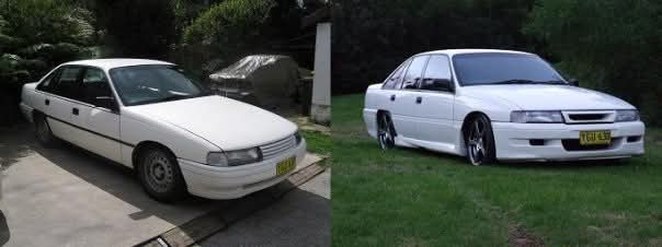 One of my first big custom exterior changes was when I gave my manual Holden Commodore VN V6 a fresh look. This was mean