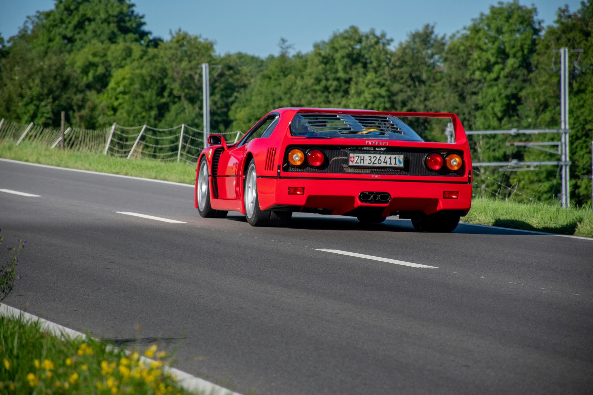The Ferrari F40 was the last car personally approved by Enzo Ferrari before his death in 1988, making it a monumental pi