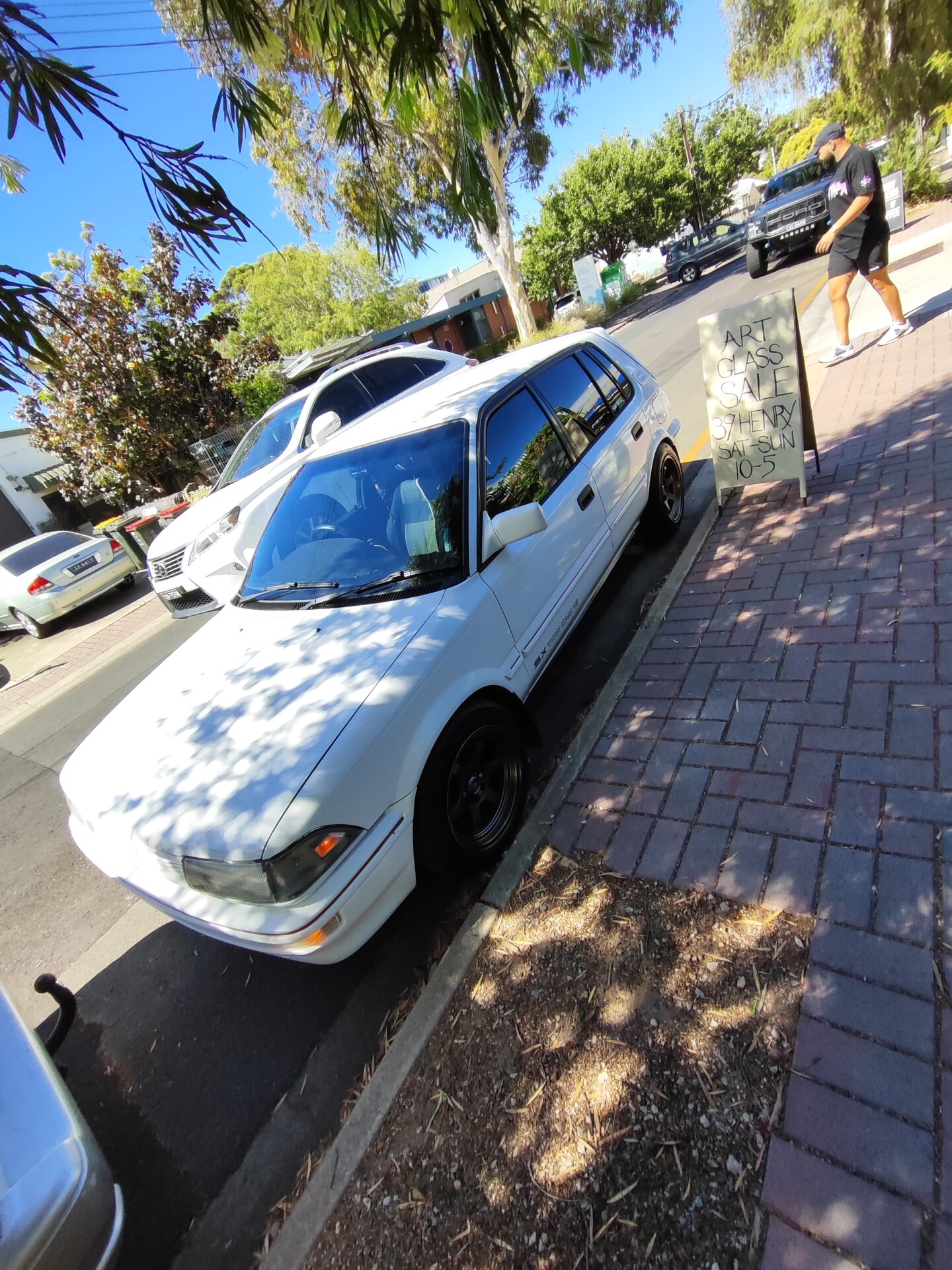 Good old twin cam. Toyota Corolla E80 numberplate was sic cuz. If you know you know.