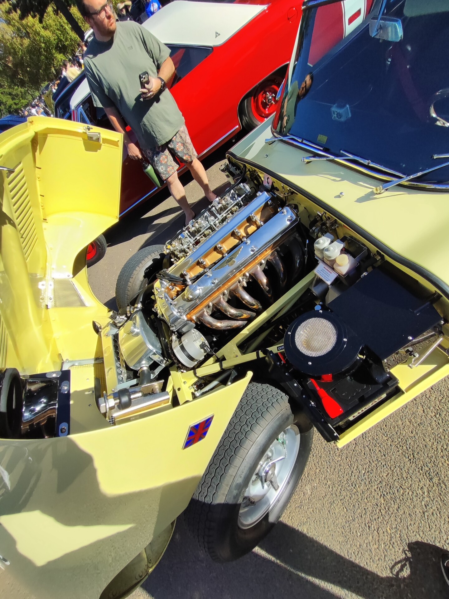 The stunning engine in the gorgeous Jaguar E-Type Series 1